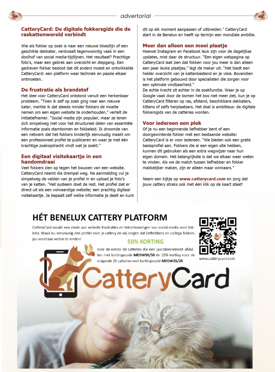 Cattery Card